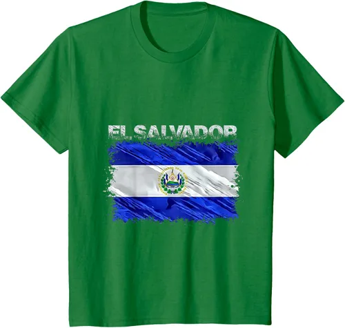 Vista 46 de Camiseta El Salvador, Negro