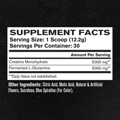Vista 6 de Jacked Factory Creatina + glutamina - Suplemento de creatina con L-glutamina para recuperación muscular, crecimiento muscular, mayor fuerza