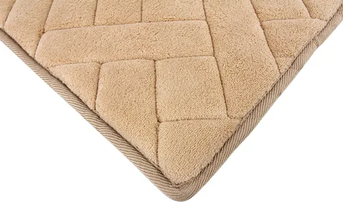 Vista 4 de Alfombra decorativa de espuma viscoelástica en espiga - Beige 21 * 34