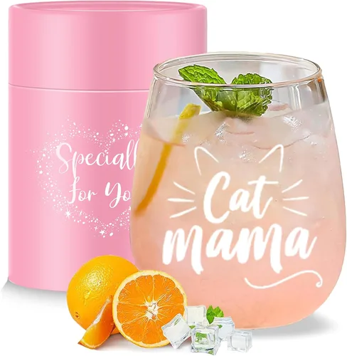 Vista 19 de Yalucky Regalos para mujer amiga, vaso de vidrio de 16.2 fl oz, regalos de cumpleaños para mujer, Llaveros para mujeres, regalo de graduación