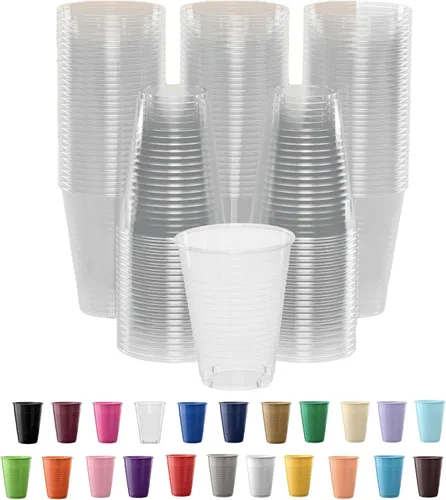 Vista 15 de Party Solids Vasos de plástico negros - 12 onzas, paquete de 100