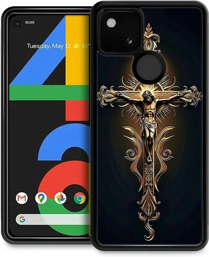 Vista 16 de Compatible con Google Pixel 4A 5G Mobile Case Creative Acrylic Back Panel Silicona Edge Case Slim Protección Especialmente para Google Pixel 4A 5G