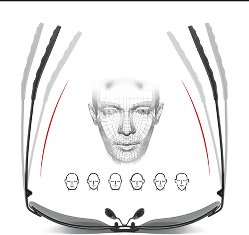 Vista 3 de Gafas de sol fotocrómicas polarizadas para hombres y mujeres gafas de visión nocturna para conducir ciclismo UV400 transición sombras