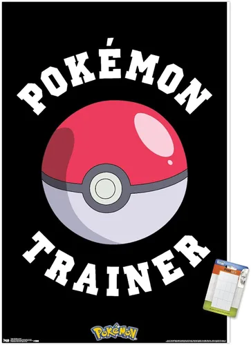 Vista 12 de Trends International Pokémon - Póster de pared de entrenador, 14.725 x 22.375 pulgadas, versión enmarcada de madera de granero