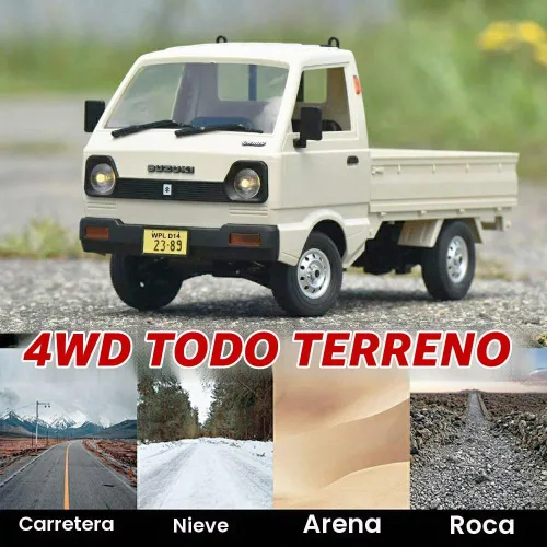 Vista 3 de HLSFWDRIVE RC Kei Truck WPL D14 RC Drift Off Road 4WD Suzuki RTR