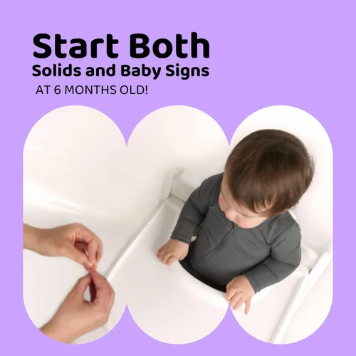 Vista 6 de APLAINR Babero de lenguaje de señas para bebé, baberos de silicona para bebés, gráficos ASL, atrapador de alimentos, ajustable, impermeable, suave
