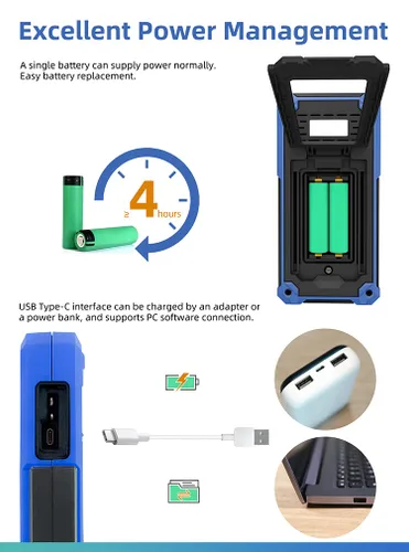 Vista 6 de Owon HDS2102S Osciloscopio Digital+Generador de Forma de Onda+Multímetro USB 2 Canales 100mhz Osciloscopio Probador Medidor