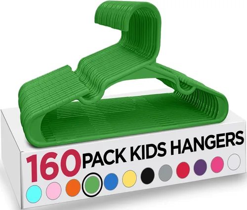 Vista 57 de Utopia Home Paquete de 20 Perchas para Niños - Perchas de Plástico para Bebé de 11.5 Pulgadas para Armario - Perchas para Niños para Ropa y Percha