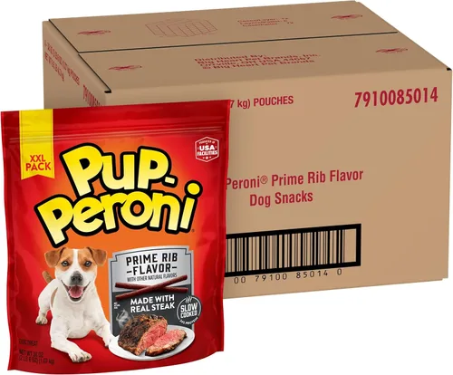 Vista 36 de Pup-Peroni Prime Rib - Golosinas para perros con sabor a costilla, bolsa de 38 onzas (paquete de 4)
