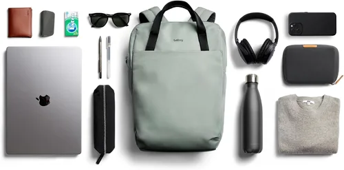 Vista 6 de Bellroy Via Workpack (16" bolsa para portátil, mochila de viaje, bolsa de trabajo), Eucalipto, Tamaño único