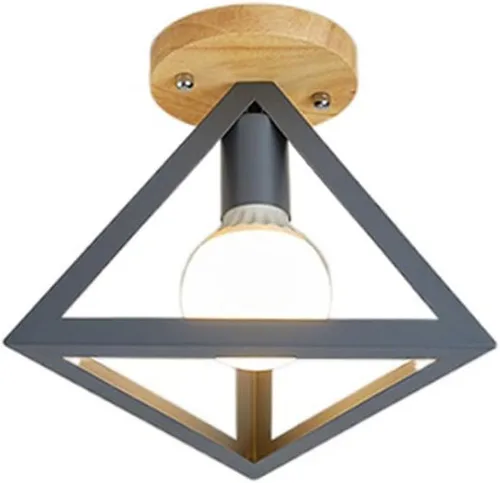 Vista 9 de RCIDOS Nordic - Lámpara de techo semiempotrada para el hogar, pasillo, montaje empotrado, E27, fácil de instalar, iluminación creativa para pasillo