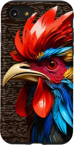 Vista 18 de Funda para teléfono iPhone XR Gallo Gallo de granja Animal Art Rooster