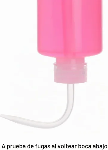 Vista 4 de stonylab Botella de lavado químico, paquete de 2 botellas de plástico para lavado de laboratorio de seguridad, LDPE con boca estrecha, 8.5 fl oz