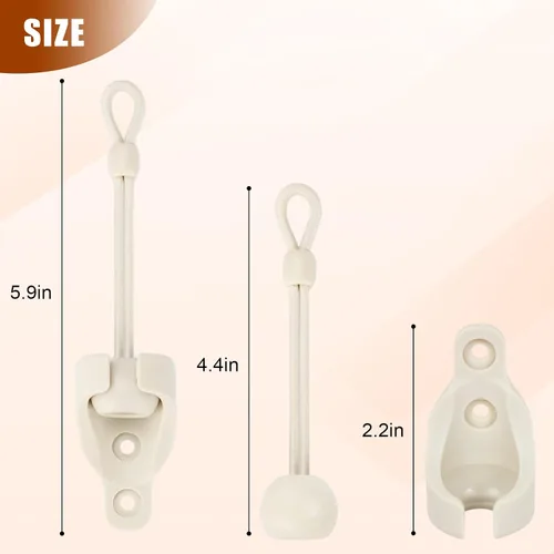 Vista 6 de Piezas de repuesto para cortina de sombrilla, kit de salto elástico, adecuado para persianas enrollables externas de Coolaroo, y compatible