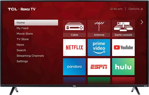 Vista 2 de Smart TV LED Roku 4K de 55 pulgadas TCL 55S425 (2019)