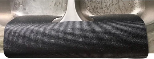 Vista 9 de Protector de bordes para fregadero de cocina de un solo fregadero (13.5" x 23") - Gris