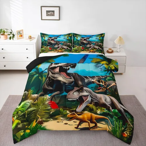 Vista 40 de Feelyou Juego de ropa de cama con lazos bonitos y cerezos, tamaño individual, para niños, juego de edredón con lazos de acuarela para niños, niñas