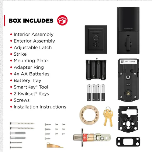 Vista 9 de Kwikset Halo Touch bloqueo inteligente con huella dactilar y WiFi, cerradura de puerta sin llave, desbloqueo automático por geolocalización
