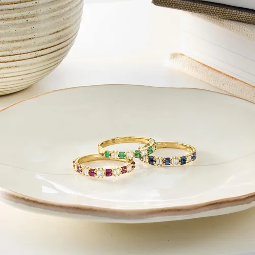 Vista 4 de RS Pure by Ross-Simons 0.30 ct. t.w. Ruby and .10 ct. t.w. Diamond Ring in 14kt Yellow Gold