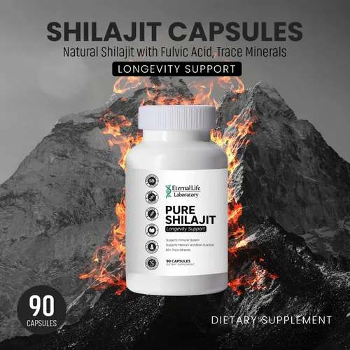 Vista 2 de Shilajit 100% puro, shilajit orgánico del Himalaya para hombres y mujeres, más de 85 minerales traza ricos en ácido fúlvico, suplemento Shilajit