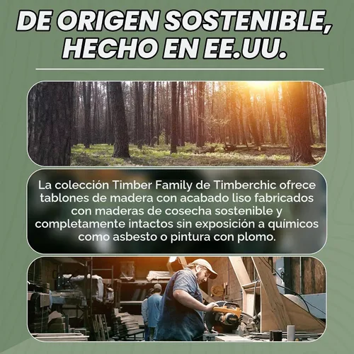 Vista 3 de Timberchic Tablones de pared de madera de pino – Aplicación simple de revestimiento de pared de despegar y pegar para decoración de paredes y Baxter