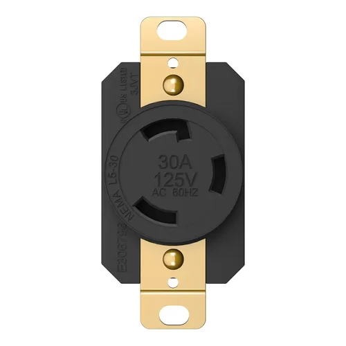 Vista 12 de ENERLITES NEMA L5-30P - Conector de bloqueo para generador, color negro