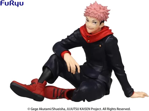 Vista 3 de Furyu Jujutsu Kaisen: Figura de parada de fideos de Yuji Itadori, multicolor