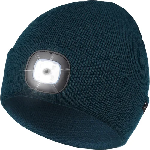 Vista 39 de Etsfmoa Gorro unisex con la luz, regalos para hombres, papá, padre, gorras recargables por USB