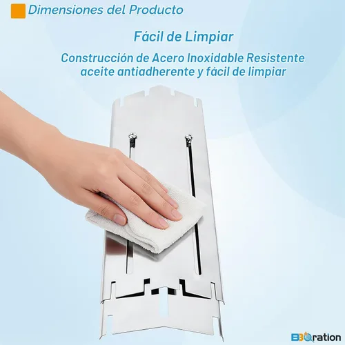 Vista 4 de Paquete de 4 placas térmicas universales para parrilla que se extienden de 11.75 a 21 pulgadas, protector térmico ajustable de acero inoxidable