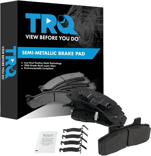 Vista 19 de TRQ Pastillas de freno delanteras semi metálicas compatibles con Ford Expedition 2018-2021 F-150 2018-2020 Lincoln Navigator 2018-2022