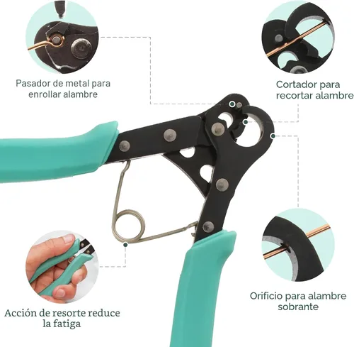 Vista 5 de The Beadsmith Vintaj One Step Looper - Crea y recorta bucles consistentes de 0.069 pulgadas para la fabricación de joyas, uso con alambre