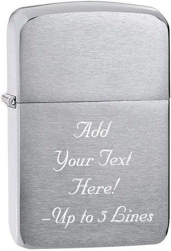 Vista 5 de Zippo Encendedor - Mensaje personalizado grabado personalizado para 1935 réplica original Zippo Lighter 1935 No/slash