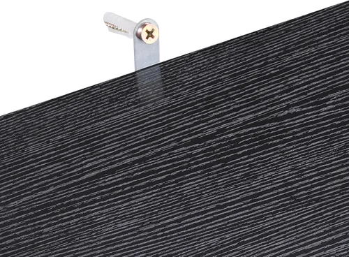 Vista 8 de Mesa consola de madera de 47 pulgadas, mesa auxiliar larga de 3 niveles con patas curvas, mesa de sofá estrecha para pasillos, salas de estar
