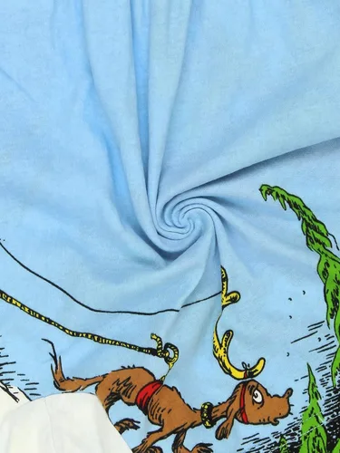 Vista 2 de Dr. Seuss The Grinch Holiday - Shorts de descanso tipo bóxer con bragueta de botones para hombre