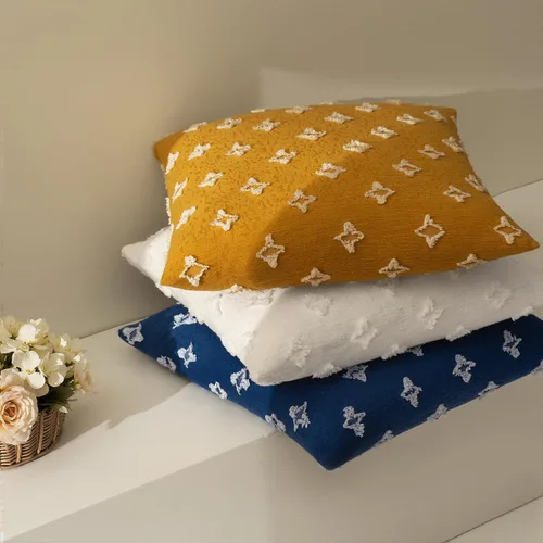 Vista 6 de MIULEE Juego de 2 fundas de almohada decorativas de tiro con jacquard rómbico, funda de cojín cuadrada suave para sofá, cama, dormitorio, sala