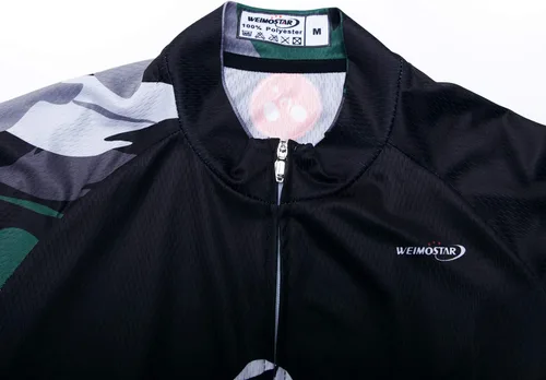 Vista 105 de Weimostar Hombre Ciclismo Jersey Manga Corta Bicicleta Ropa Multicolor Diamante