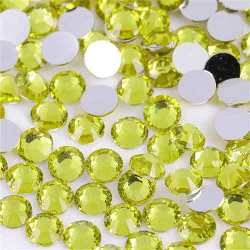 Vista 27 de 3000 unidades de diamantes de imitación termoadhesivos SS6 de 2mm con parte posterior plana, gemas de cristal de vidrio transparente redondas