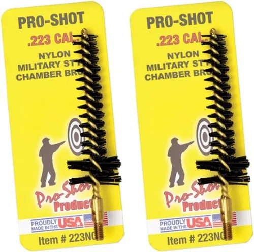 Vista 7 de Pro-Shot Products Chamber Brushes: Bronze/Nylon/Stainless, Brass Core, Dual-Diameter & Standard Designs, Star/Locking Lug Recess Compatible