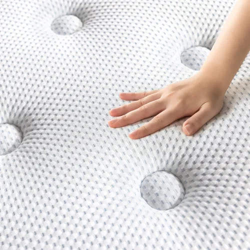 Vista 9 de Colchón híbrido Zinus de 35.5 cm de espuma de memoria con gel infundido., Gel Espuma, Blanco
