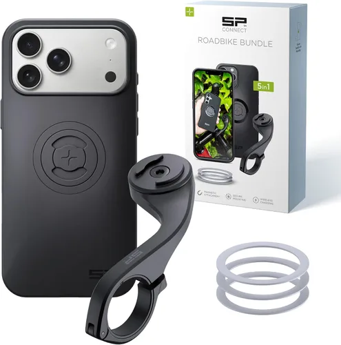 Vista 24 de SP CONNECT Paquete de bicicleta de carretera SPC+ Compatible con iPhone 11 Pro/XS/X Negro