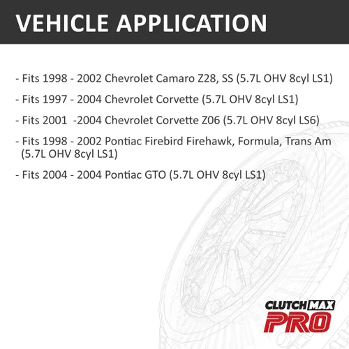 Vista 2 de PRO Performance Chromoly - Volante de embrague compatible con Chevrolet Camaro 1998-2002 1997-2004 Corvette 1998-2002 Pontiac Firebird Firehawk