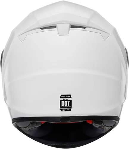 Vista 4 de Triangle Casco de doble visera para motocicleta y bicicleta, aprobado por DOT