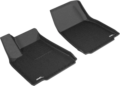 Vista 12 de 3D MAXpider Alfombrilla Kagu de ajuste personalizado (negro) compatible con Tesla Model X no plegable de 6 asientos 2016-2021 - Juego completo