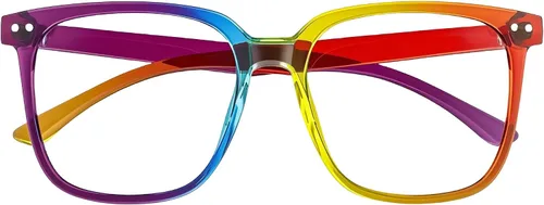 Vista 8 de Oversized Square Blue Light Blocking Glasses for Women Men, Anti Glare Computer Glasses, Reduce Eye Strain