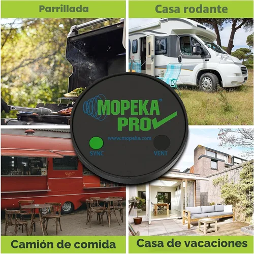 Vista 6 de Mopeka Sensor Universal Pro Check - Sensor Ultrasónico Bluetooth para Tanques de Propano de Acero - Perfecto para Parrillas de Propano, Tanques