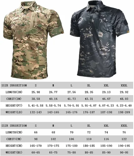 Vista 6 de HARGLESMAN Polo táctico de manga corta para hombre (S-3XL)
