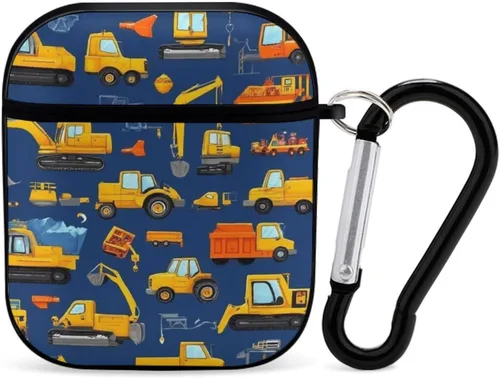Vista 25 de Funda con diseño tropical de piñas de neón para AirPods, TPU a prueba de golpes, compatible con AirPods 2 y 4