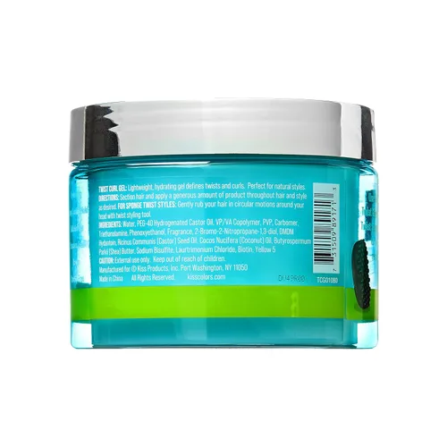 Vista 9 de KISS COLORS & CARE Twist Curl Gel, 6 oz. – Agarre flexible, perfecto para giros, hidratante y promueve el crecimiento del cabello, sin acumulación