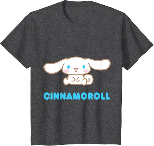 Vista 40 de Cinnamoroll Character Front and Back T-Shirt S Negro