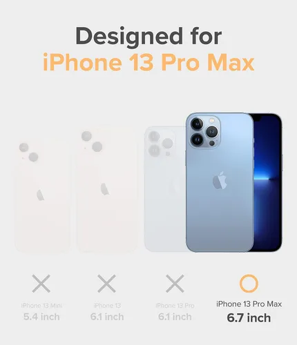 Vista 2 de Ringke Fusion Design - Funda compatible con iPhone 13 Pro Max, parte trasera dura transparente con panel de diseño floral para niñas y mujeres, a